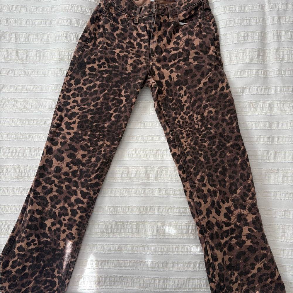 Abercrombie & Fitch Animal Print Leopard Jeans